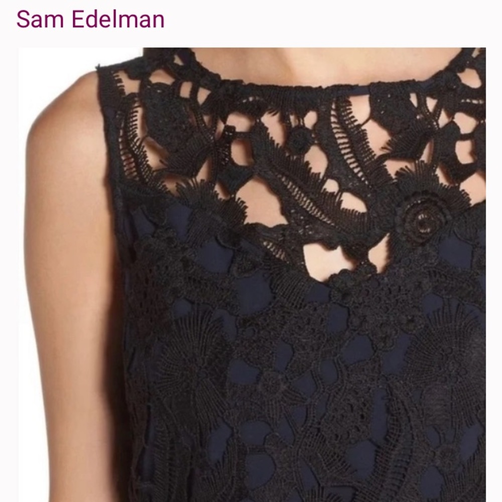 Sam Edelman black lace cocktail dress